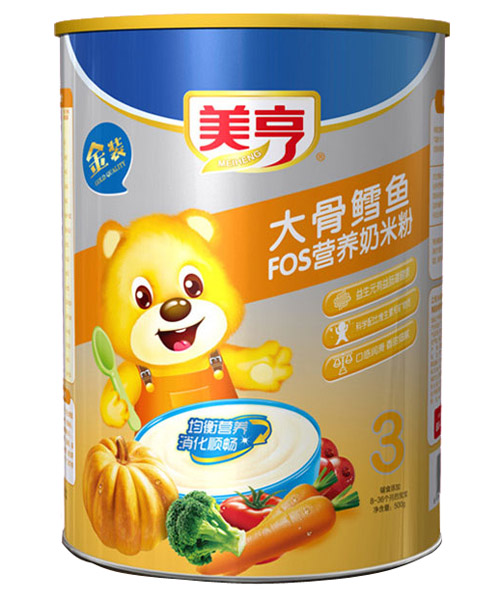 美亨紙聽(tīng)裝大骨鱈魚FOS營(yíng)養(yǎng)奶米粉3段