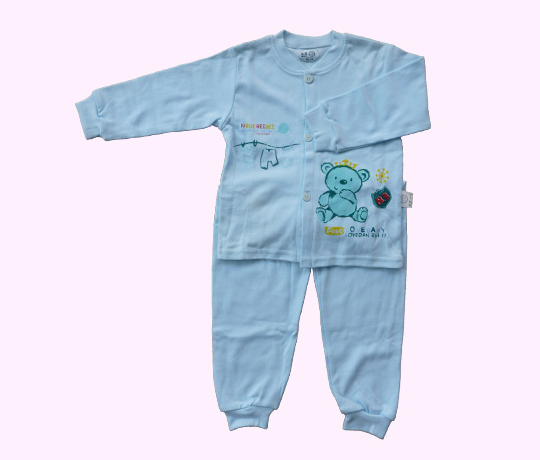 D01對門香蕉領(lǐng)套裝(青)