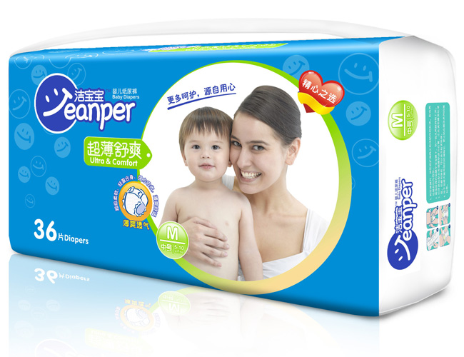 潔寶寶超薄舒爽嬰兒紙尿褲M36