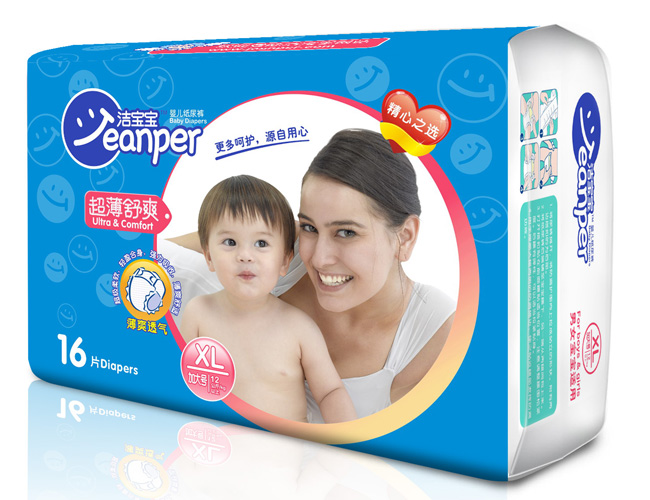 潔寶寶超薄舒爽嬰兒紙尿褲XL16