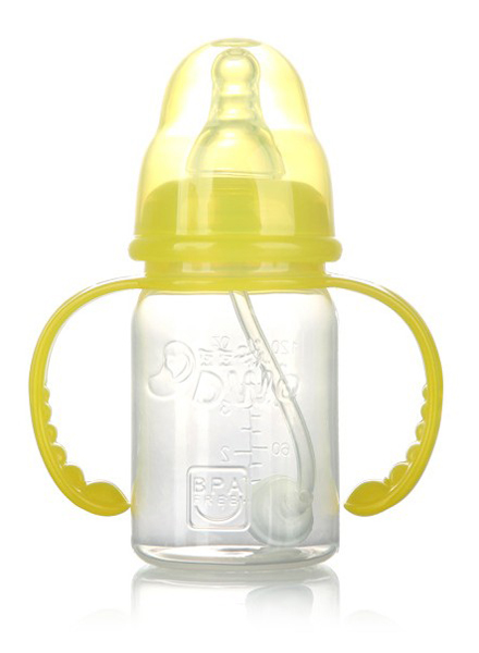 豆豆我120ml標口帶柄PP奶瓶