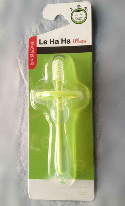 樂(lè)哈哈嬰兒訓(xùn)練牙刷