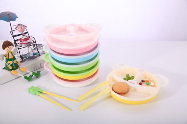 樂(lè)米樂(lè)小熊保溫餐盤(防滑)