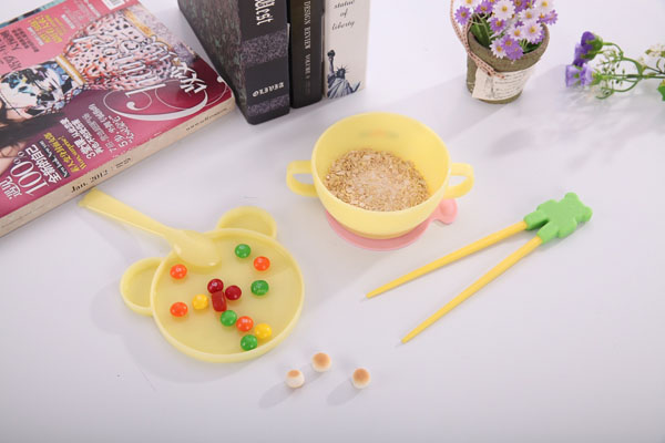 樂米樂黃色小熊防滑碗套裝