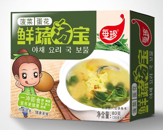 每珍鮮蔬湯寶-菠菜蛋花