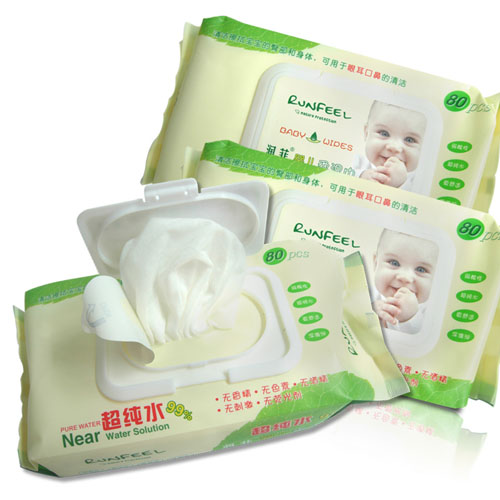 潤(rùn)菲嬰兒柔濕巾80片裝