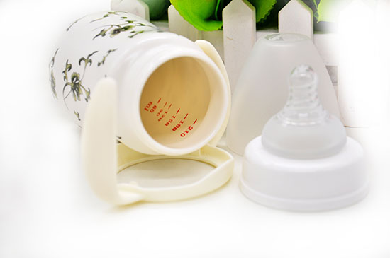 貝斯比青花瓷弧形寬口自動(dòng)奶瓶210ML