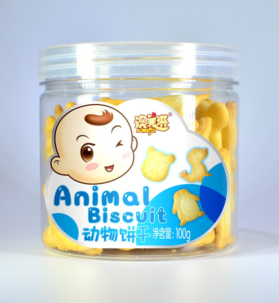 澳美琪動物餅干牛奶味