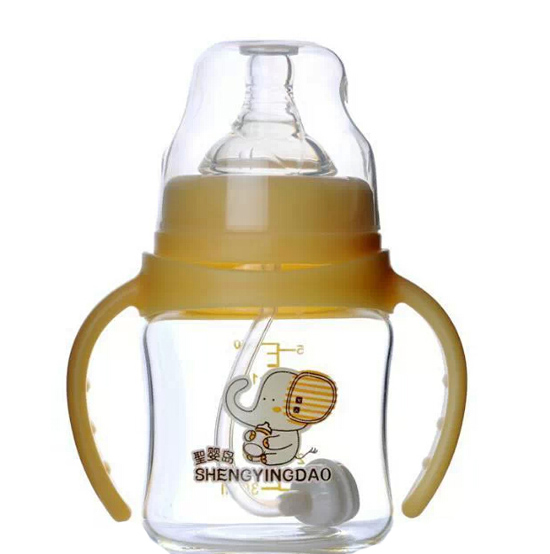 圣嬰島寬口徑玻璃奶瓶150ml