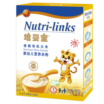 培嬰寶核桃有機大米嬰幼兒營養(yǎng)米粉