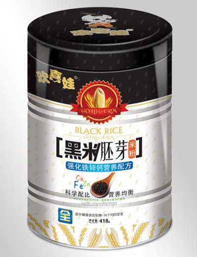 歡喜娃強化鐵鋅鈣配方黑米胚芽米粉