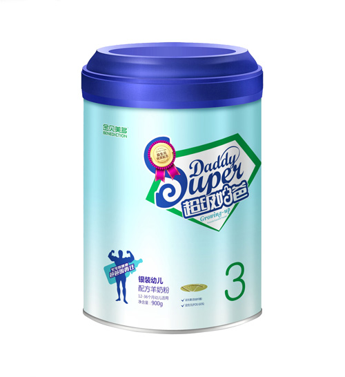 金貝美多超級(jí)奶爸銀裝幼兒配方羊奶粉(聽)