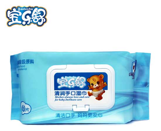 寶樂(lè)舒清潤(rùn)手口濕巾60片裝