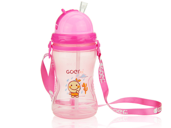 果兒運動吸管水壺粉色