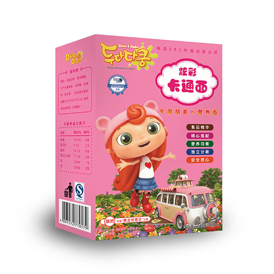 嘟噠牛肉胡蘿卜卡通面