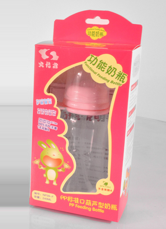 史代爾PP標(biāo)準(zhǔn)口葫蘆型奶瓶240ml粉