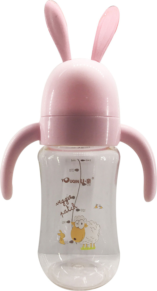 優(yōu)親小羊奶瓶粉色