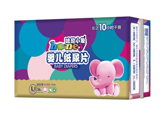 哈尼小象嬰兒紙尿片L碼