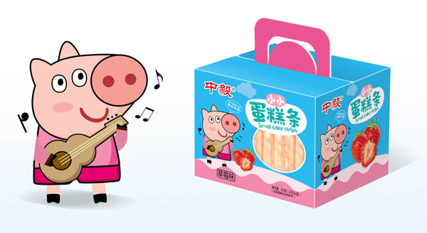 中毅小小蛋糕條-草莓味藍(lán)色