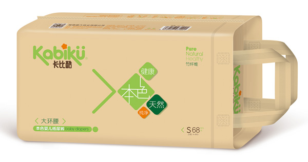 卡比酷大環(huán)腰本色嬰兒紙尿褲S68