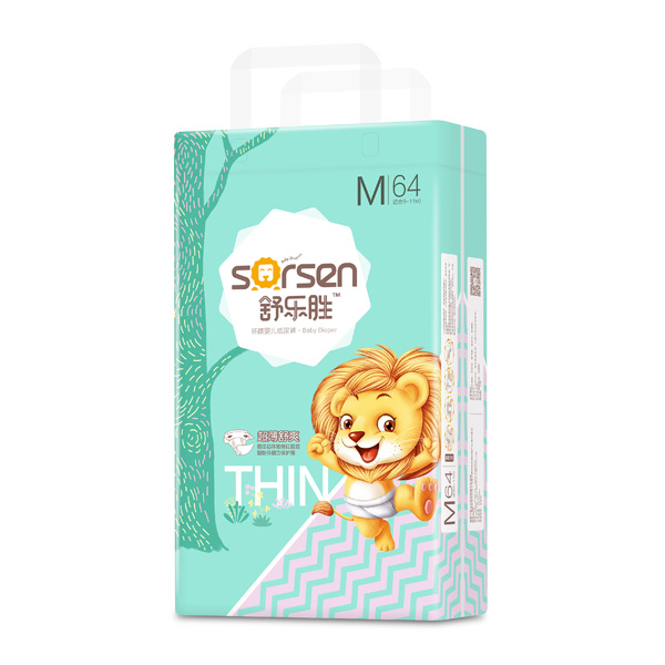 舒樂(lè)勝環(huán)腰嬰兒紙尿褲大包M64
