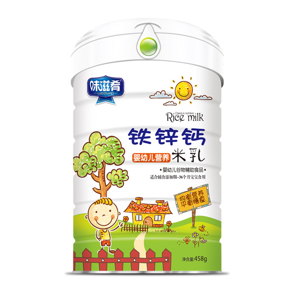 味滋肴嬰幼兒營(yíng)養(yǎng)米乳罐裝-鐵鋅鈣