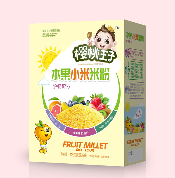 櫻桃王子水果小米米粉-護(hù)暢配方盒裝