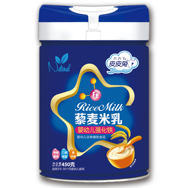 皮皮兔藜麥米乳-嬰幼兒強化鐵450g