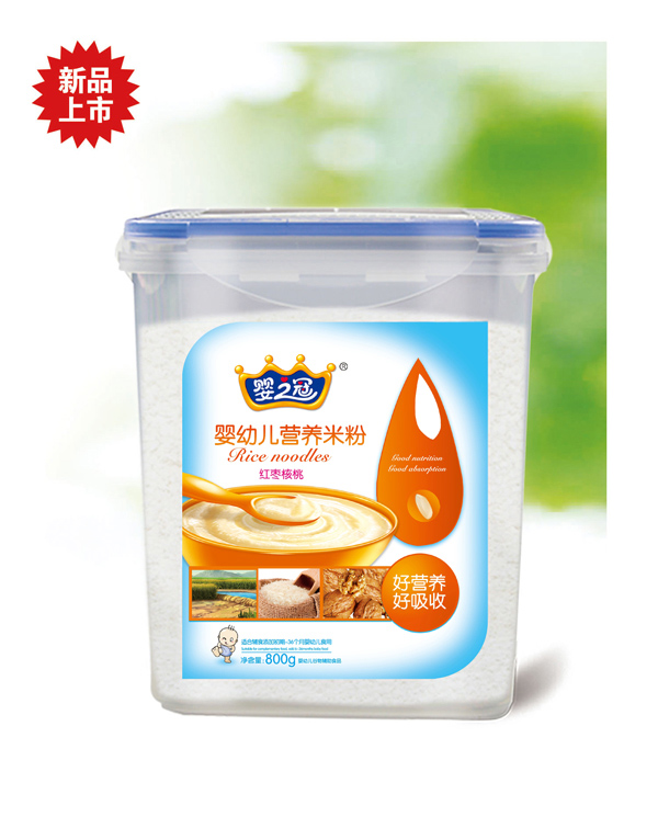 嬰之冠樂(lè)扣裝米粉 紅棗核桃