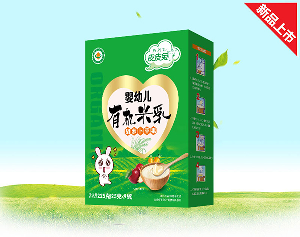 皮皮兔嬰幼兒有機米乳-胡蘿卜蘋果