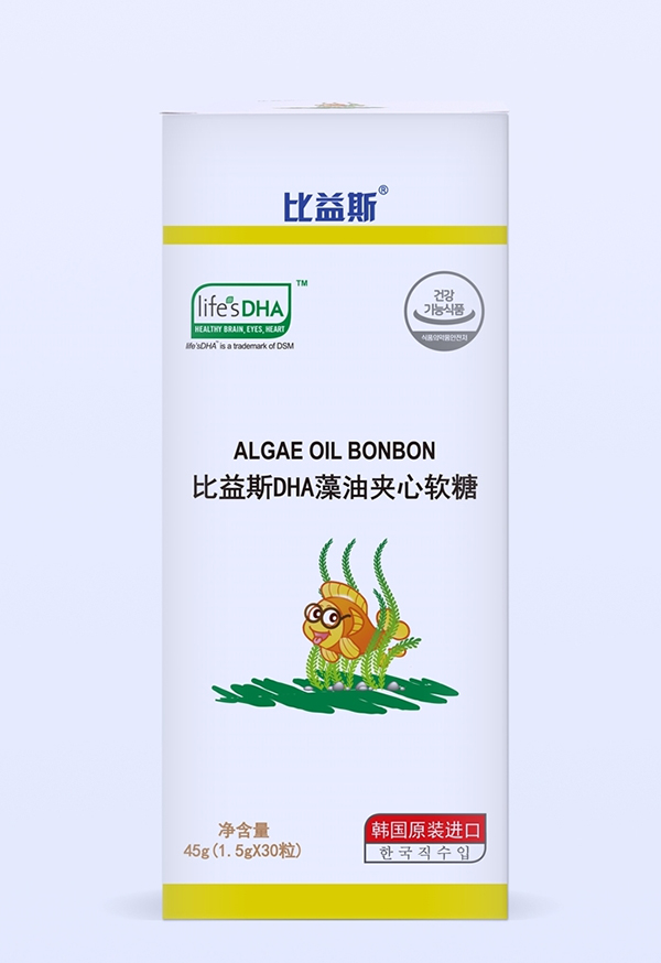 比益斯DHA藻油夾心軟糖(檸檬口味)