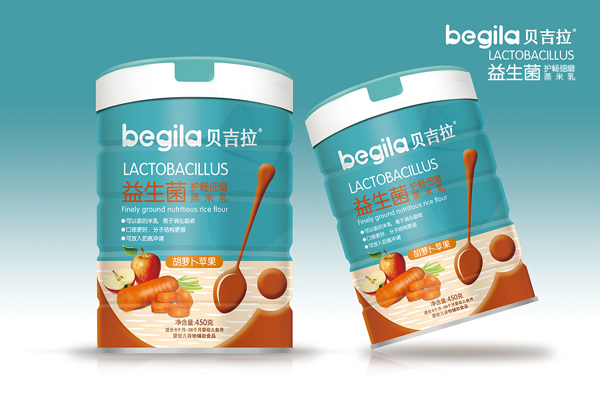 貝吉拉益生菌護暢細磨蒸米乳 胡蘿卜蘋果 聽裝
