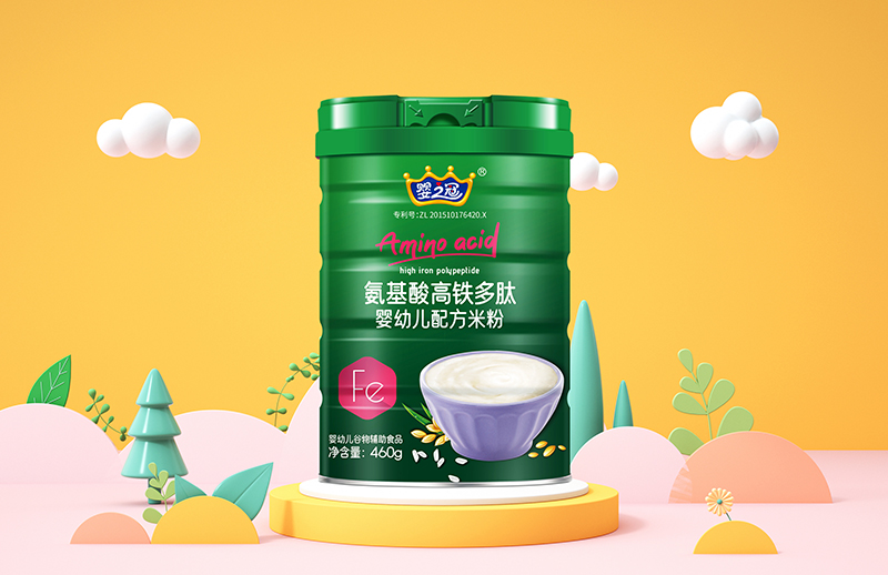 嬰之冠氨基酸高鐵多肽配方米粉 桶裝