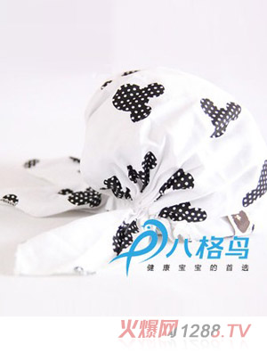 八格鳥(niǎo)白色米奇純棉海盜帽