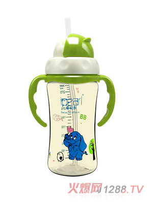 愛(ài)貝爾PPSU吸管型企鵝學(xué)飲杯300ML