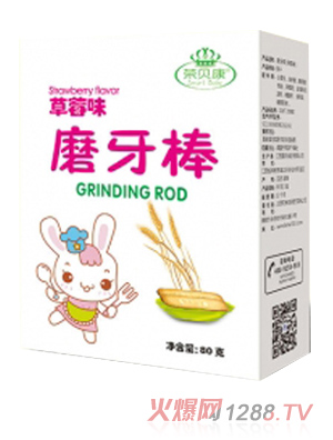 榮貝康草莓味磨牙棒