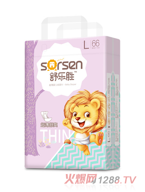 舒樂(lè)勝超薄嬰兒紙尿片大包L66