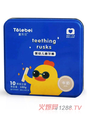 童樂(lè)貝嬰幼兒磨牙棒牛奶