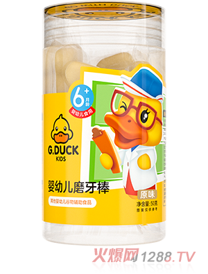 G.DUCK小黃鴨磨牙棒50g原味香蕉牛奶味國(guó)家嬰幼兒食品標(biāo)準(zhǔn)放心選擇
