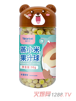 童樂(lè)貝蒸小米果汁球-水蜜桃味