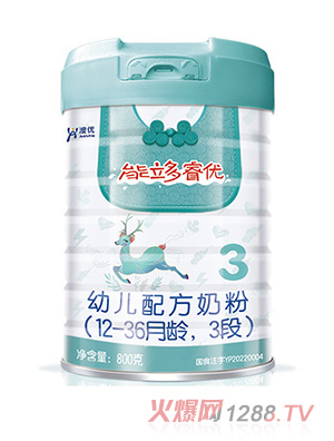 澳優(yōu)能立多睿優(yōu)幼兒配方奶粉（12-36月齡，3段）