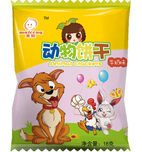 麥聰動物餅干牛奶味