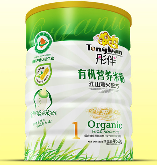 彤伴淮山薏米有機米粉鐵聽裝1段