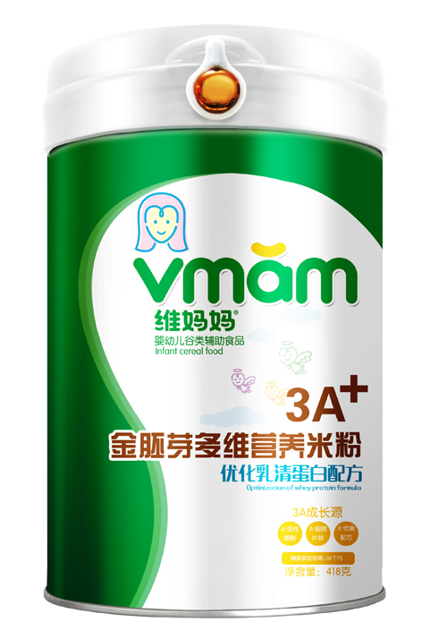 維媽媽優(yōu)化乳清蛋白3A金胚芽營養(yǎng)米粉